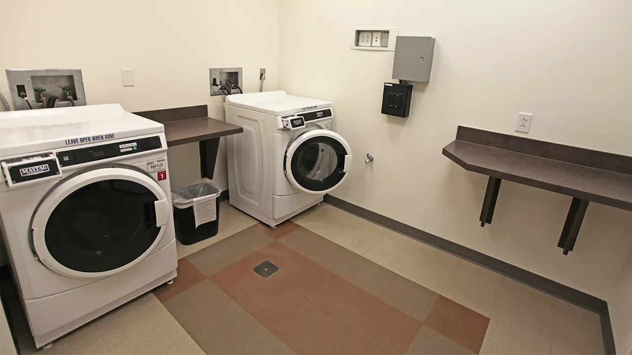 photo of the Belk laundry room