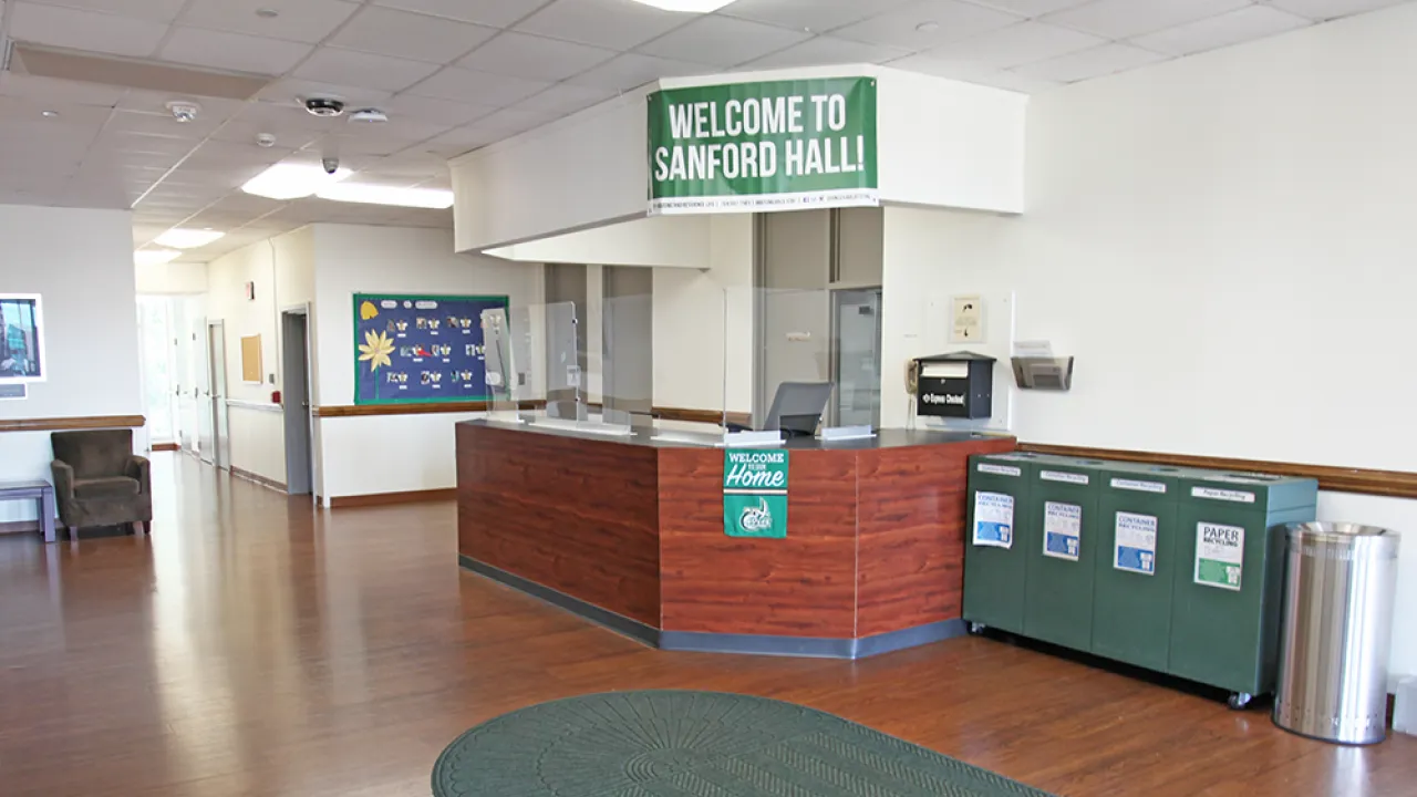 Photo of the main entrance of Sanford