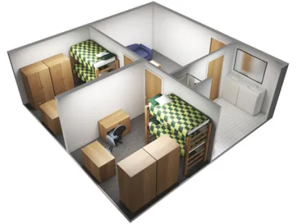 Oak, 4-2 Suite Floor Plan